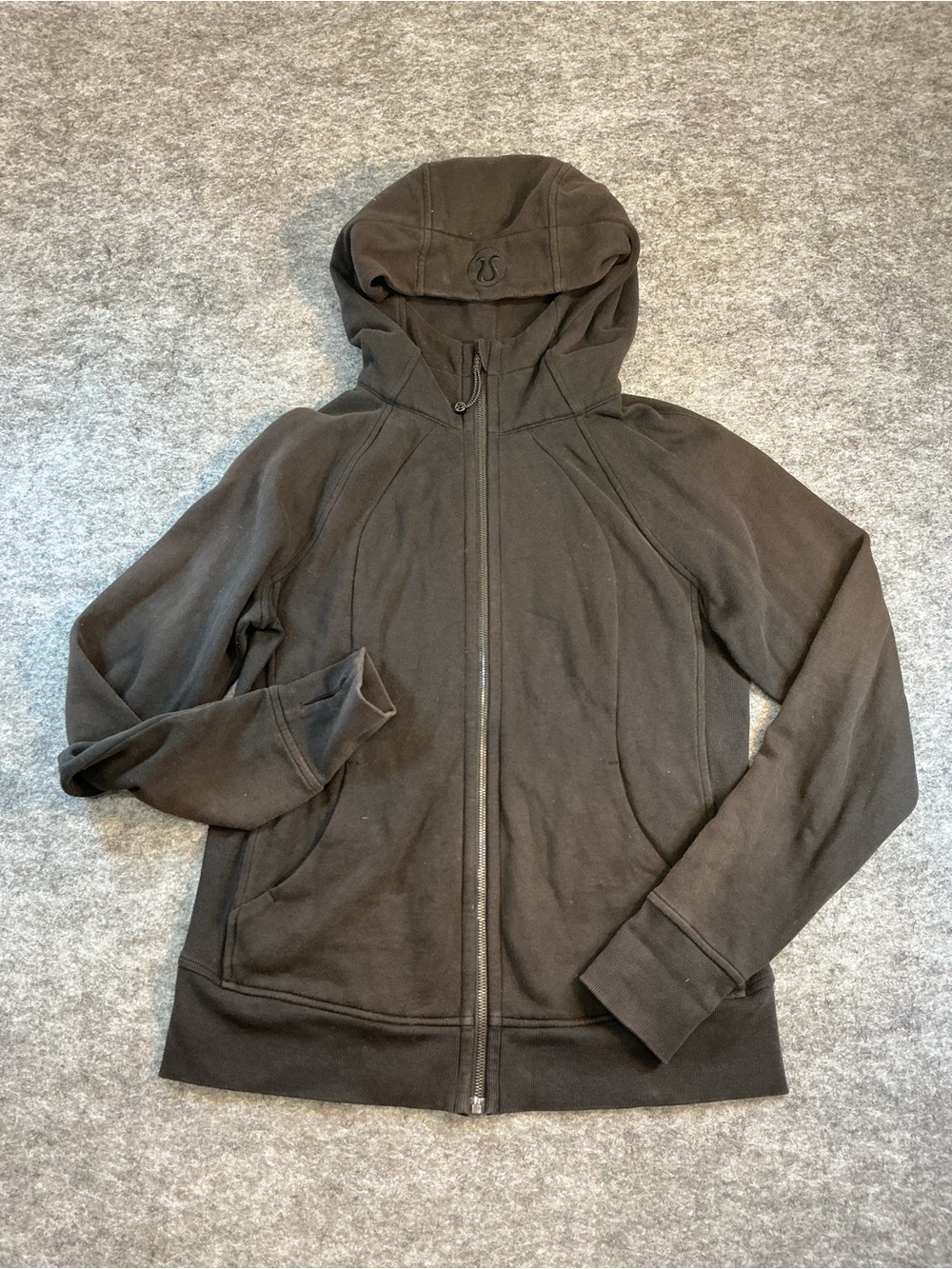 Lululemon Black Zip-Up Hoodie Jacket Size 10